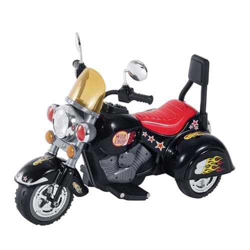 Image of HOMCOM Kids Electric Motorbike 6V Children Ride On Motorcycle Battery Powered Toy w/Lights Sound for 3-6 Years Old Black