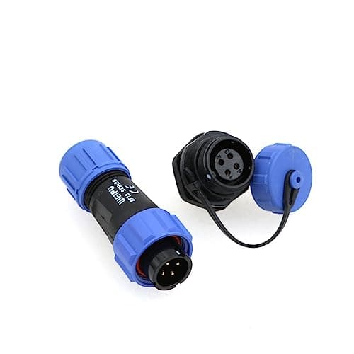Image of ZBLZGP WEIPU SP13 Plastic Aviation 4-Pin Waterproof Circular Connector Socket Wire Joint M13 Connector for Audio Visual System Testing