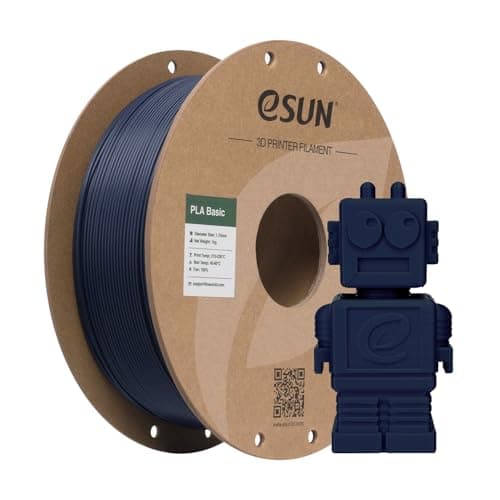 Image of eSUN PLA Filament 1.75mm, PLA Basic Dimensional Accuracy +/- 0.05mm, 1KG Spool (2.2 LBS) Speedy Filament for 3D Printers,Dark Blue