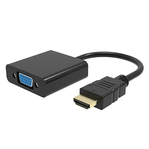 Image of HDMI to VGA Adapter, Gold-Plated HDMI to VGA Converter (Male to Female) Compatible with Computer, Desktop, Laptop, PC, Monitor, Projector, HDTV, Chromebook, Raspberry Pi, Roku, Xbox and More (1PCS)