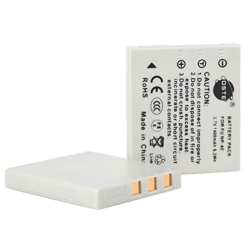 Image of DSTE® 2x NP-40 Rechargeable Li-ion Battery for Fujifilm FinePix F460 F470 F480 F610 F650 F402 F403 F420 F455 F700 F710 F810 F811 J50 V10 Z1 Z2 Z3 Z5fd Camera as Fujifilm NP40 NP-40N Kodark KLIC-7005 BENQ DLI-102 PENTAX D-LI8 D-Li85 RICOH D-LI8 Samsung SLB-0737 Sanyo NP-40 UF553436
