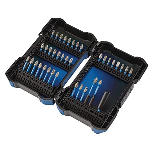 Image of Draper 04929 Impact Rated Screwdriver Bit Set (38 Piece), Blue and Black