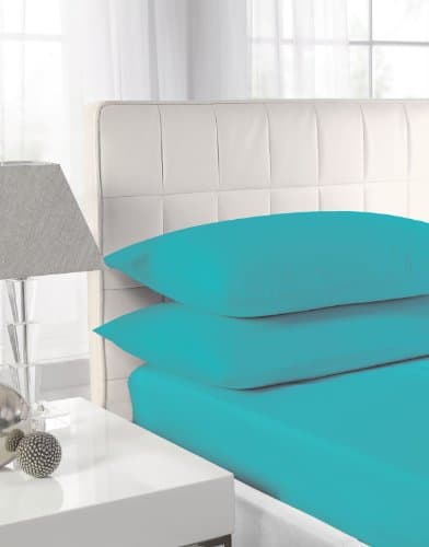 Image of Textiles Direct Easy Care Polycotton Teal Single Platform (Base) Valance