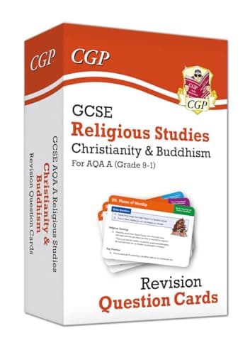 Image of GCSE AQA A Religious Studies: Christianity & Buddhism Revision Question Cards: for the 2026 and 2027 exams (CGP AQA A GCSE RS)