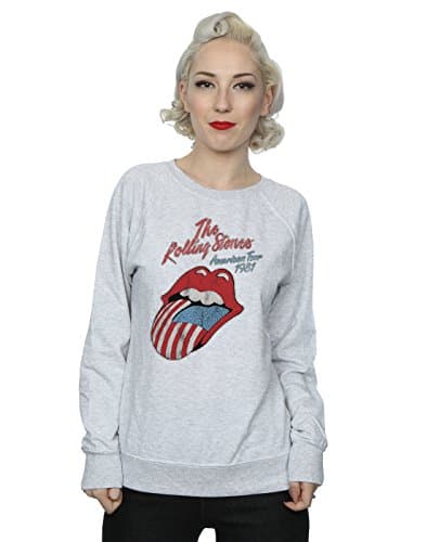 Image of Rolling Stones Women's American Tour 81 Sweatshirt XX-Large Heather Grey