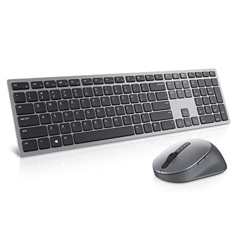 Image of Dell Premier Multi-Device Wireless Keyboard and Mouse - KM7321W - French (AZERTY), Black