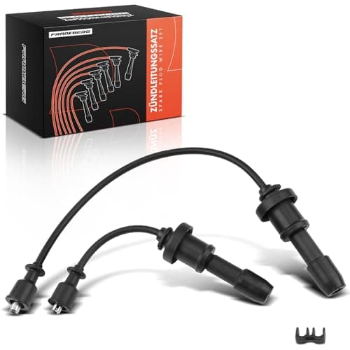 Image of Frankberg 2x Ignition cable set Compatible with H-1/Starex 2001-2004 Santa Fé I 2001-2005 Sonata IV 1998-2004 Trajet 2000-2004 Magentis 2001-2005 Sorento I 2002-2006 Replace# 27501-38B00
