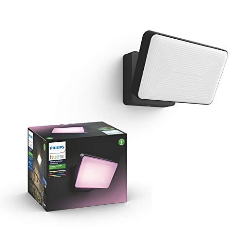 Image of Philips Hue White & Colour Ambiance Discover Outdoor Floodlight, Smart Outdoor Lighting with App and Voice Command, Adjustable Garden Light