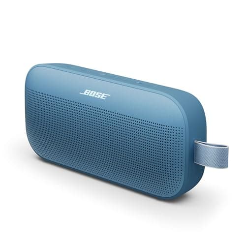 Image of Bose SoundLink Flex Portable Bluetooth Speaker (2nd Gen), Small Portable Wireless Outdoor Speaker with Hi-Fi Audio, Up to 12 Hours Battery Life, Waterproof and Dustproof, Blue Dusk