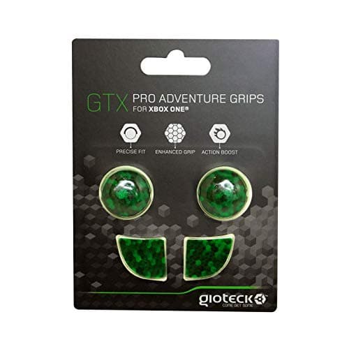 Image of Gioteck GTX Xbox Thumb Grips/Silicone Caps - Non-Slip, Aiming Aid for Xbox Controller - Green