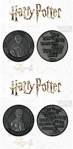 Image of Fanattik Harry Potter Dumbledore Army Collectible Coin Set (Harry Potter & Ron Weasley)
