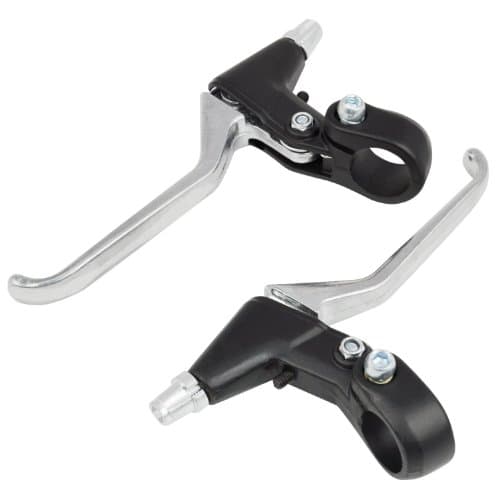 Image of Accessotech Pair of Alloy Brake Levers Three Finger for Mountain Bikes Bicycle Accessory