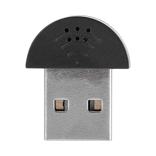 Image of Mini USB 2.0 Microphone, Portable USB Mini Studio Speech Microphone Recording Audio MIC Adapter PC Plug-and-play Driver-free Mac Desktop and Laptop Microphones for Computer PC(Black)