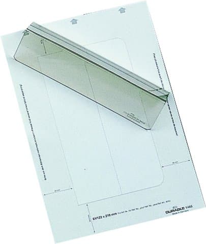 Image of Durable Badgemaker Insert Sheets 61/122x210mm 150gsm White (Pack of 20) 146002
