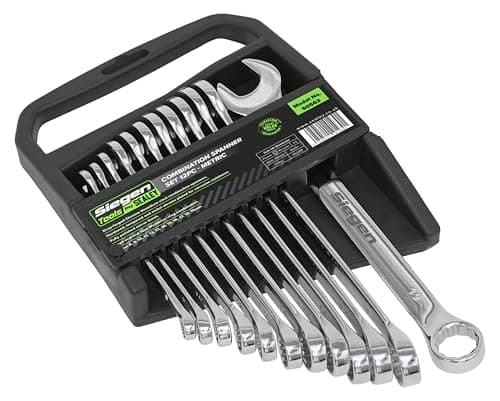 Image of Sealey S0563 Metric Combination Spanner Set, 12 Pieces,Silver
