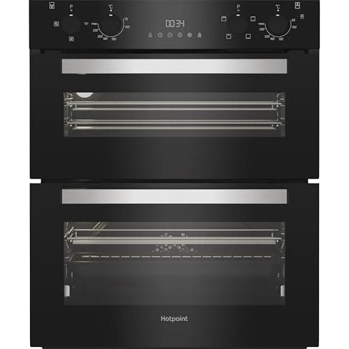 Image of Hotpoint Built Under Electric Double Oven - Black - A Rated