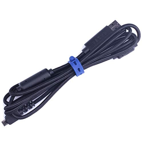 Image of HUIYUN New USB Cable Line Wire Compatible for Razer Wolverine Ultimate & Razer RAIJU Ergonomic PS4 Gaming Controller Gamepad (Raiju PS4 Cable)