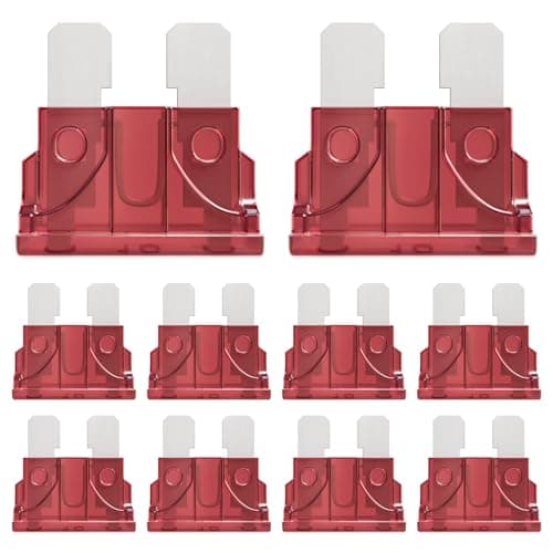 Image of ALLECIN 50Pcs 10A Standard Car Fuses 10Amp Automotive Blade Fuse 10Ampere Auto Fusibles for RV Truck Motorcycle