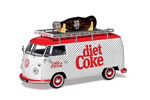 Image of Corgi Diecast Model Cars - CC02747 Diet Coke Volkswagen Campervan - Men, Women & Kids Souvenir Gifts from UK - Small Die Cast Toy Car Models for Boys, Gift for Motor Enthusiasts