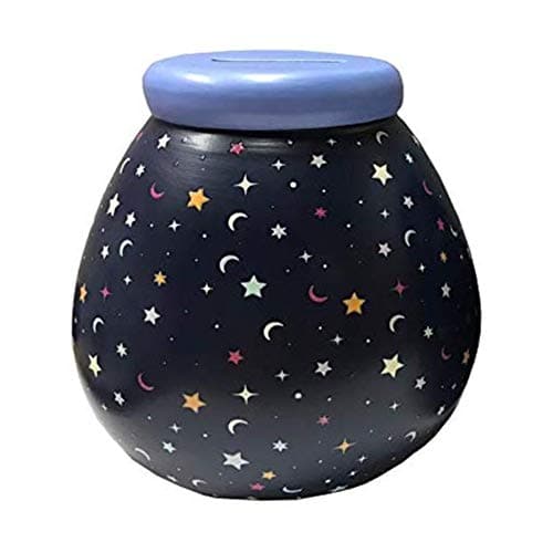 Image of Pot of Dreams Hand Painted Glow In the Dark Kids Save And Smash Handcrafted Ceramic Money Box | Eco Freindly & Recyclable Piggy Bank | Perfect Decorative Gift and Save for New Toys & Video Games