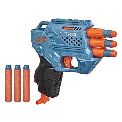 Image of NERF Elite 2.0 Trio SD-3 Blaster -- Includes 6 Official Darts -- 3-Barrel Blasting -- Tactical Rail for Customising Capability