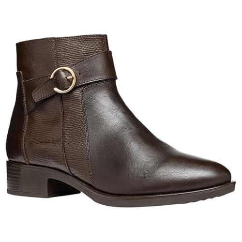 Image of Geox Women's D Felicity A Ankle Boot, Dk Brown, 7 UK