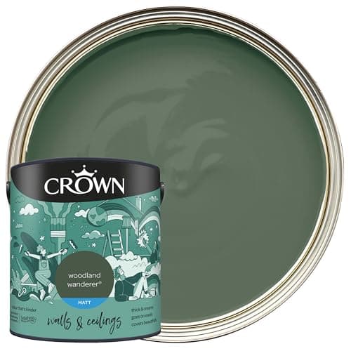 Image of Crown Woodland Wanderer Matt Emulsion 2.5l, Walls+Ceiling