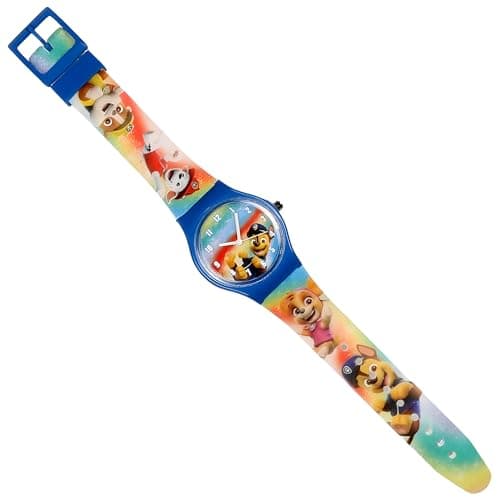 Image of Luxe Elite Paw Patrol Watch for Kids PW19878 – Analogue Wristwatch with Colourful Strap – Boys' Wrist Watch Featuring Chase, Skye & Marshall – Fun Paw Patrol Toy for Children