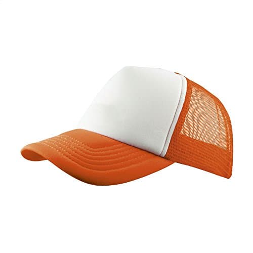 Image of eBuyGB Men's Adjustable Trucker Cap Classic Snapback Summer Mesh Baseball Hat (Orange), Medium