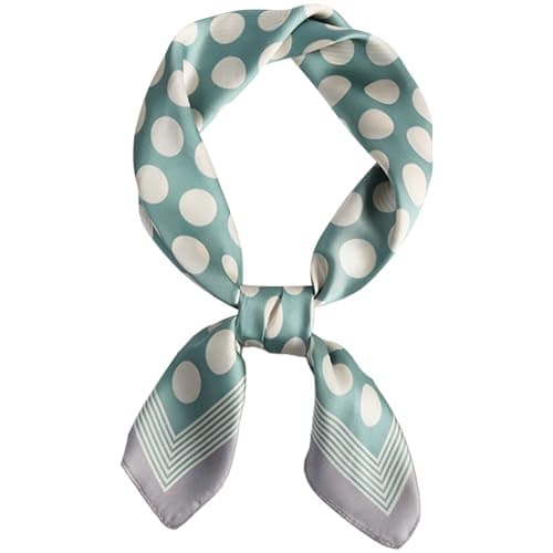 Image of prinfantasy Hair Scarves Square Scarf Lightweight Polka Dot Head Neck Scarfs Wraps for Women GB070529