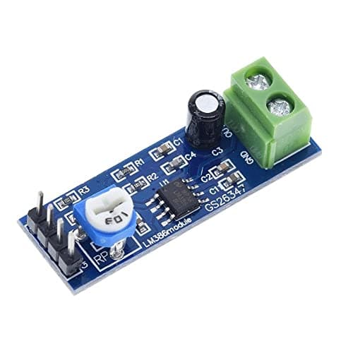 Image of DollaTek LM386 Audio Amplifier Module 200 Times 5-12V 10K Adjustable Resistance