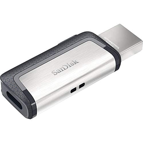 Image of SanDisk Ultra 128 GB Dual Type-C USB 3.1 Flash Drive, Silver