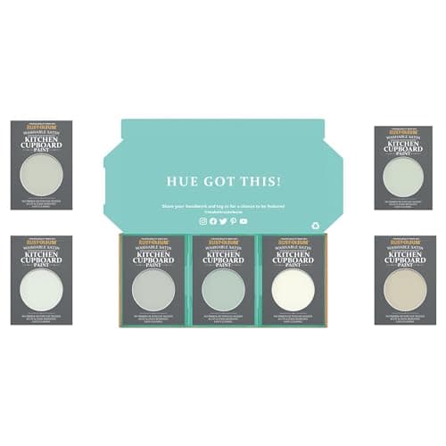 Image of Rust-Oleum Kitchen Cupboard Paint in Satin Finish – Fresh Greens Tester Box