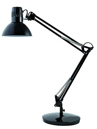 Image of Alba Architect Double Arm Desk Lamp, Black (ARCHI N)