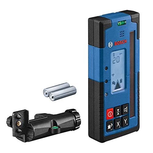 Image of Bosch Professional Laser Receiver LR 60 (RB 60 Receiver Bracket, 2 x AA Batteries, Range: up to 300 m Radius, Ideal for Rotation Laser GRL 600 CHV)