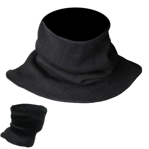 Image of JEYILKIT Welding Neck Cover Neck Protector, Cut & Fire Proof Neck Gaiter for Welding, Firefighting, Motocycle, Black, Large