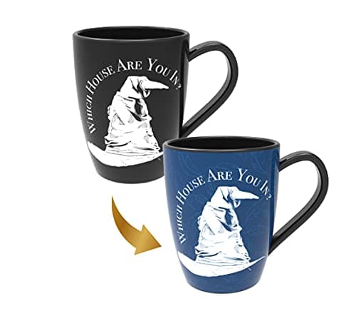 Image of WOW! STUFF Harry Potter Sorting Hat Mug - Ravenclaw | Heat Reveals Your Hidden Hogwarts House | Pour in Your Hot Drink to See Your House | Official Licensed Mug