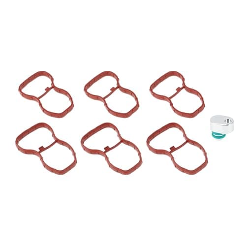 Image of A ABSOPRO No.11618511363/11617807480 Intake Manifold Gasket with Intake Flap Delete Blank Plug for BMW N57 N57S Engines Intake Manifold Gasket Set