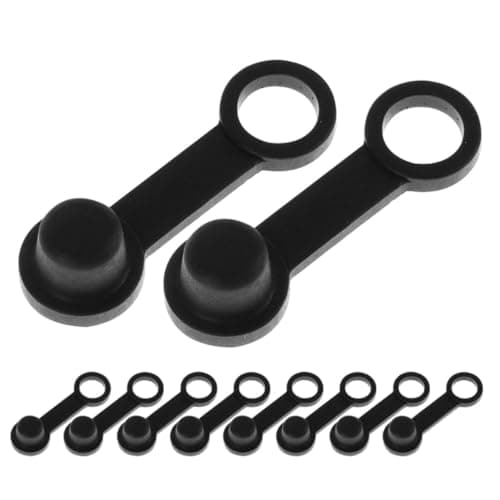 Image of SHINEOFI Brake Valve Screw Caps Universal 15pcs for Rubber Bleeder Disc and Drain Pumps Protecting with Sturdy Black Covers Motorcycle and