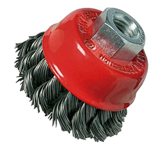 Image of Dapetz ® Twist Knot Wire Wheel Cup Brush 125mm M14 for 4 1/2" 115mm Angle Grinder For metal and stone working, cleaning, surface preparation and fabrication tasks