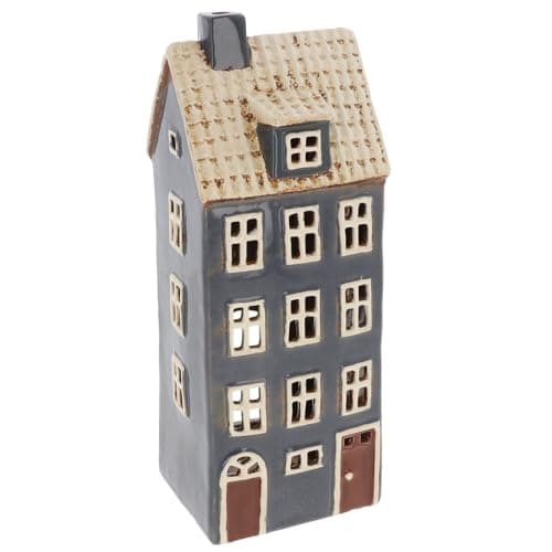 Image of Shudehill Giftware Village Pottery Dormer, Cottage and Croft style Tealight Houses (Tall Four Story)