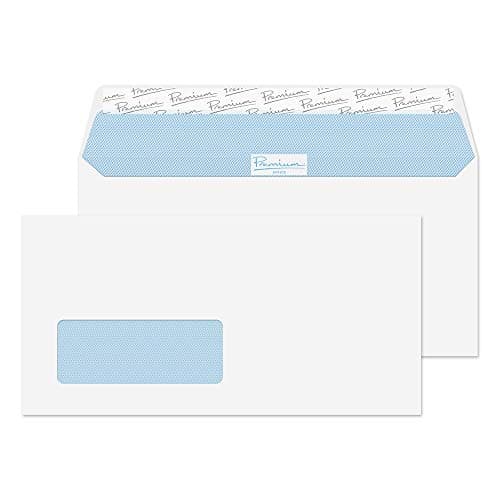 Image of Blake Office DL 110 x 220 mm 120 gsm Peel & Seal Window Wallet (32214W) Ultra White Wove - Pack of 50