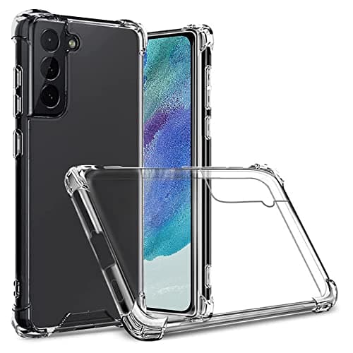 Image of Totill Case for Samsung Galaxy S21 FE, Clear Case with Shockproof Bumper, Anti-slip Transparent TPU Cover for Samsung Galaxy S21 FE (6.5 Inch)