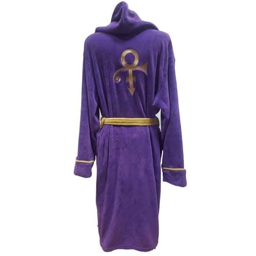 Image of Prince Men's Symbol Bath Robe Purple, Purple, S