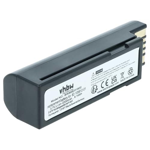 Image of vhbw Battery Replacement for Zebra 82-166537-01, BTRY-36IAB0E-00 for Barcode Scanner POS (2200 mAh, 3.7 V, Li-ion)