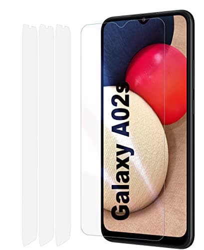 Image of Fonetek® 3x Clear Plastic PET LCD Screen Protector Cover Guards for Samsung Galaxy A02s