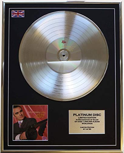 Image of MORRISSEY/LTD EDITION CD PLATINUM DISC/YOU ARE THE QUARRY