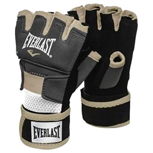 Image of Everlast Evergel Handwraps Size: Medium/Large Grey/Gold