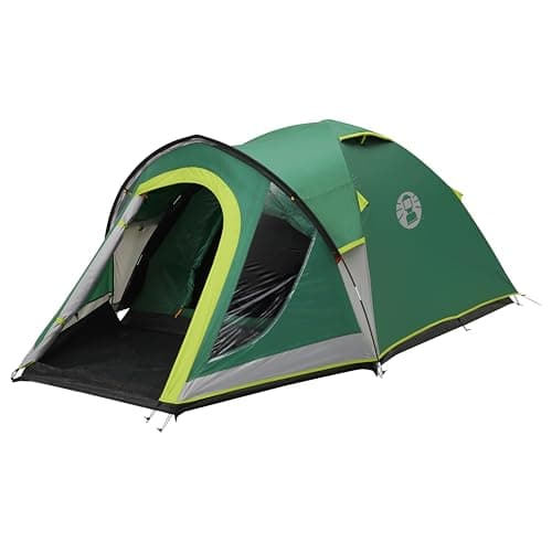 Image of Coleman Kobuk Valley 3 Plus BlackOut Bedroom Tent | 3 person dome-tent with special darkened bedroom| 3 man igloo-tent for festivals and camping | 100% Waterproof with HH 4.500mm & Sewn-in Groundsheet