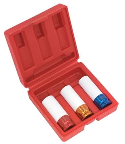 Image of Sealey Alloy Wheel Impact Socket Set 3pc 1/2"Sq Drive